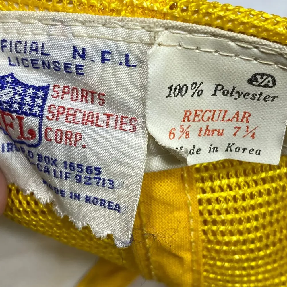 Vintage Los Angeles Rams Sports Specialties NFL Trucker Snapback Hat Cap Korea